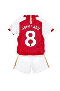 Arsenal Martin Odegaard #8 Jalkapallovaatteet Lasten Kotipeliasu 2023-24 Lyhythihainen (+ Lyhyet housut)